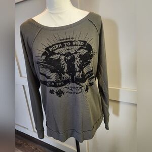 Rock & Republic Born To Ride Sweatshirt. Xl but fits more like a large.